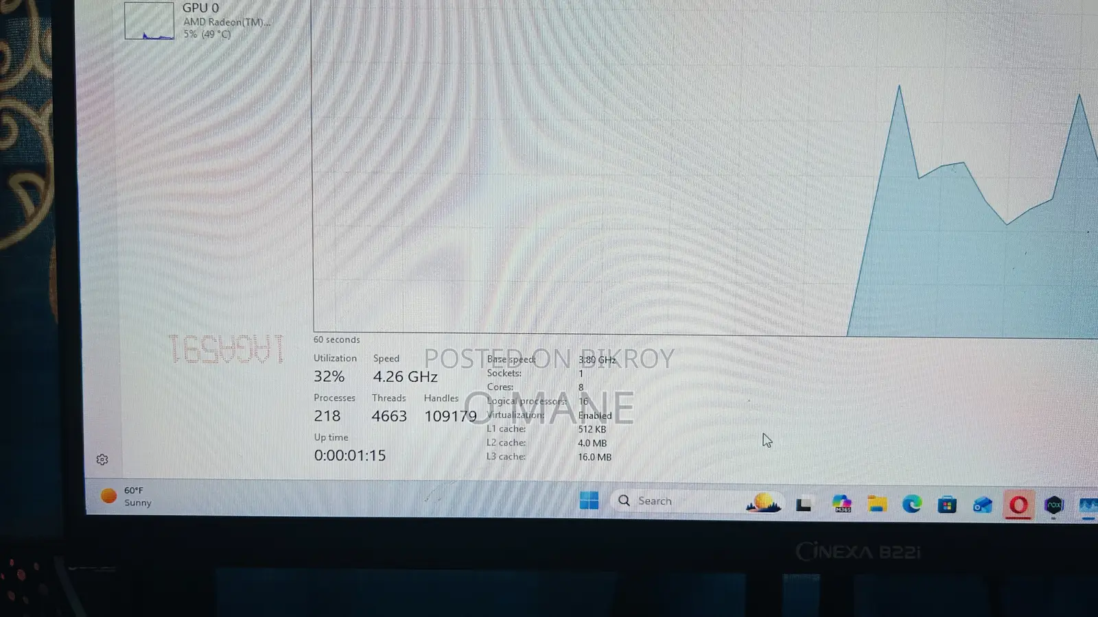 Desktop Computer Gigabyte 16GB AMD Ryzen 7 SSD 512GB