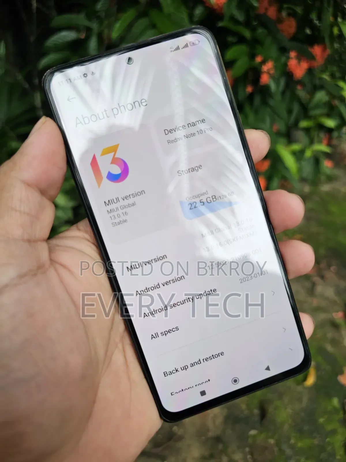 শাওমি রেডমি নোট ১০ প্রো ১২৮ জিবি রোজ গোল্ড
