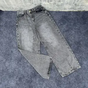 Export Quality Washed Grey Semi Baggy Pants