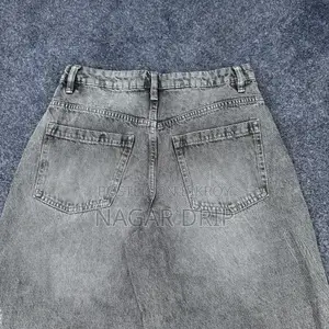 Export Quality Washed Grey Semi Baggy Pants