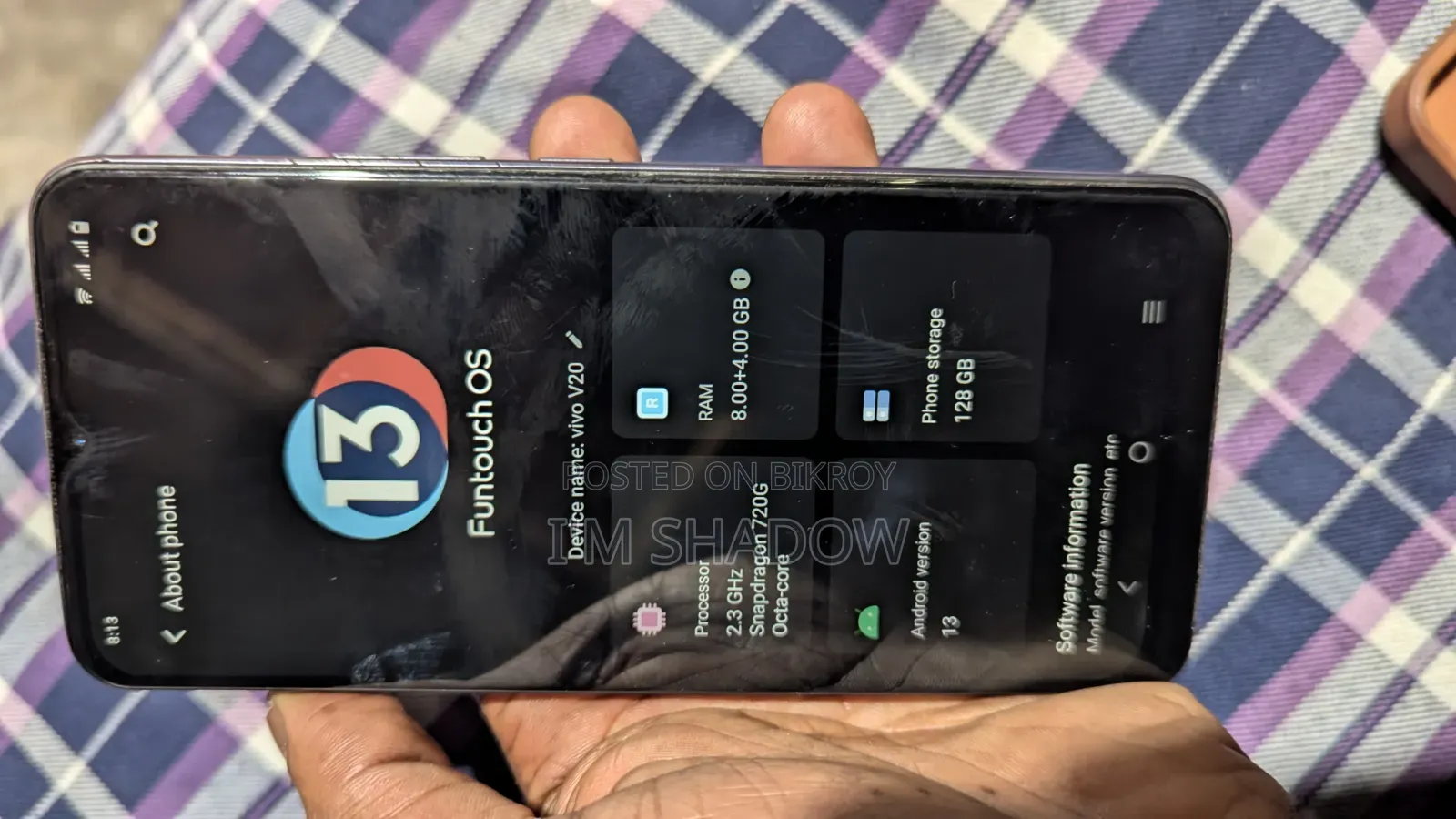 Vivo V20 128 GB Bronze