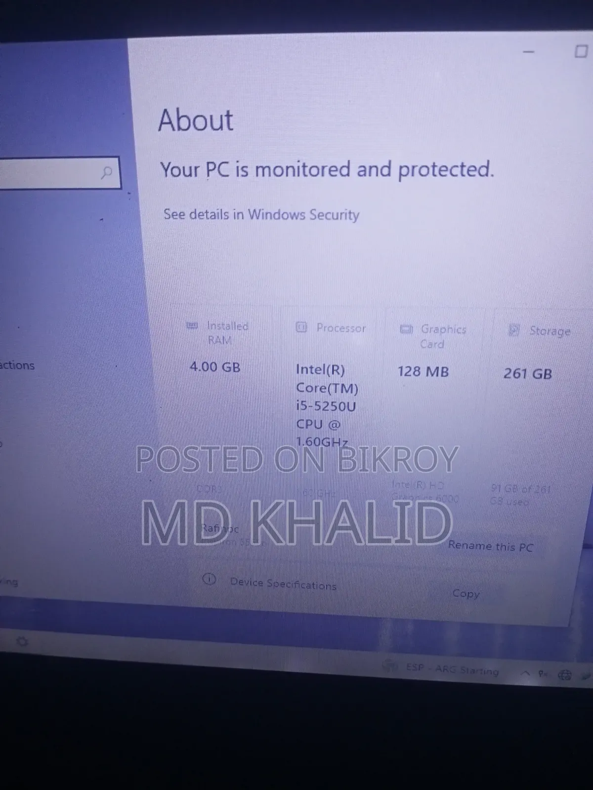 Laptop Dell Inspiron 5558 8GB Intel Core i5 HDD+SSD 256GB