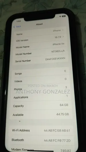 অ্যাপল আইফোন এক্সআর ৬৪ জিবি ব্ল্যাক