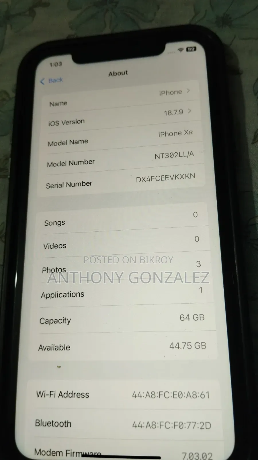 অ্যাপল আইফোন এক্সআর ৬৪ জিবি ব্ল্যাক