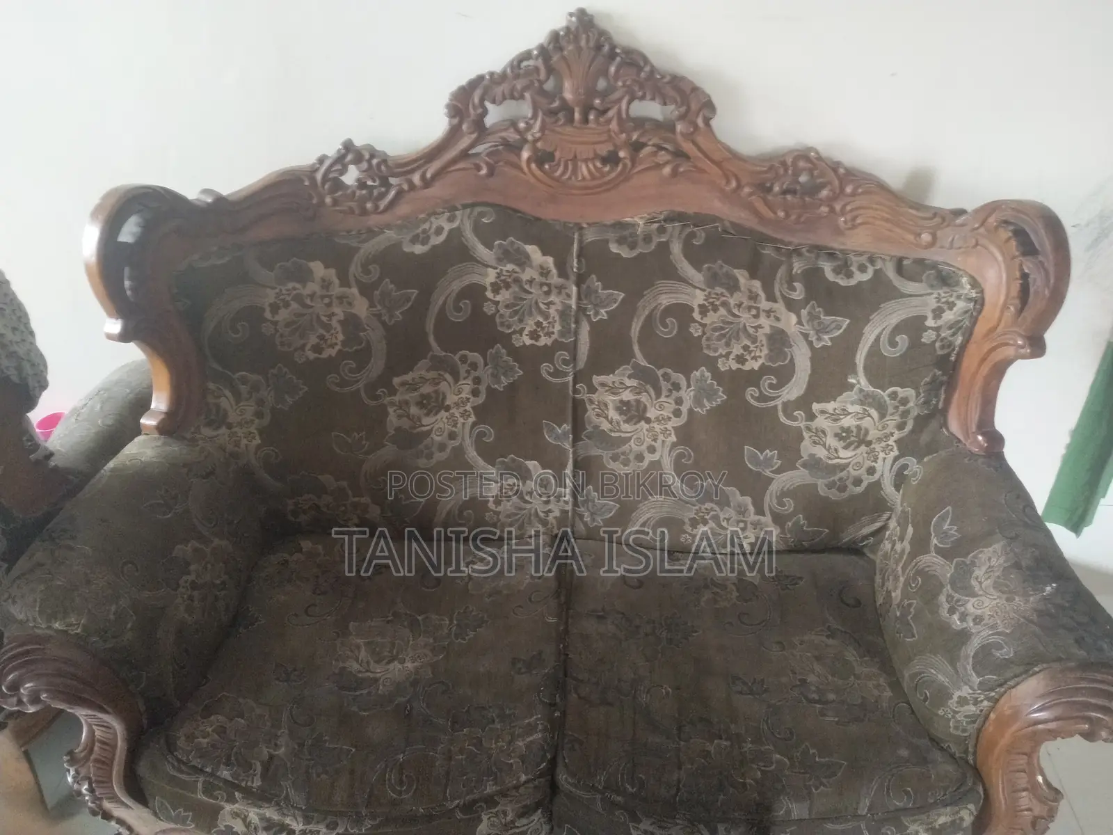 Solid Wooden Sofa Set (3+1+1) | Mohammadpur | ৳18,000 Negotiable