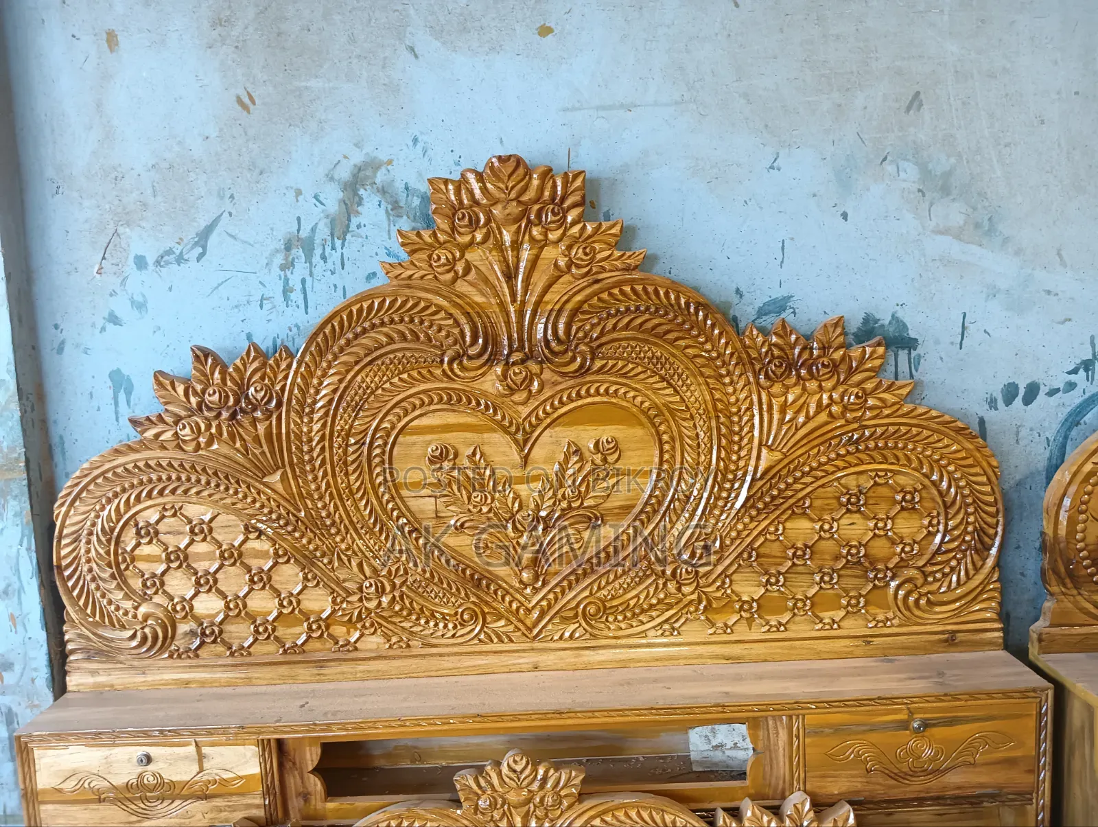 Akashemoni Wood Full Box Bed