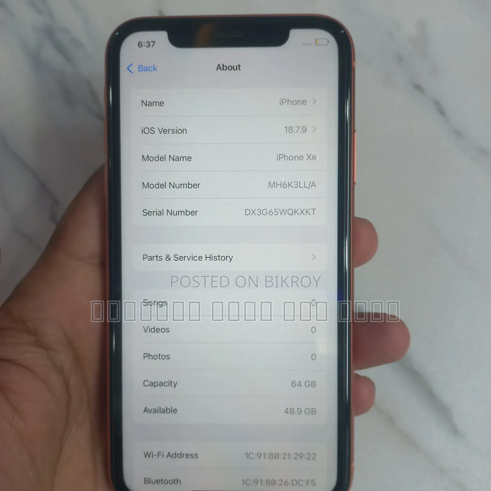 Apple iPhone XR 64 GB Orange