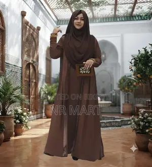 Premium Afrin Burqa | Full Dubai Cherry Fabric | Full Set