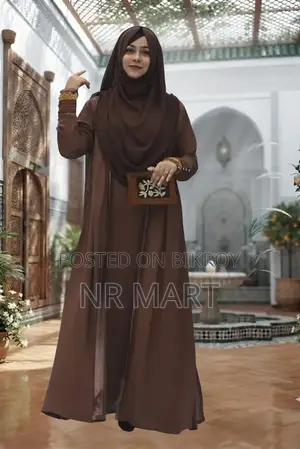 Premium Afrin Burqa | Full Dubai Cherry Fabric | Full Set