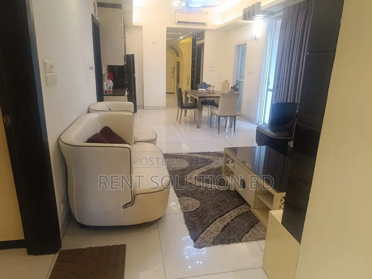 Furnished 3bdrm Apartment in Banani for Rent