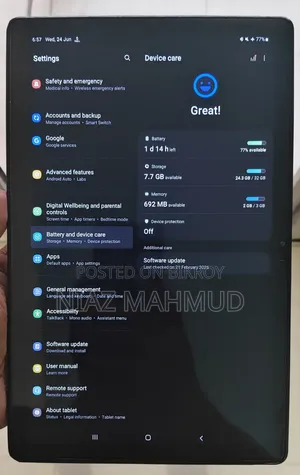 Samsung Galaxy Tab A7 10.4 (2020) 32 GB Blue