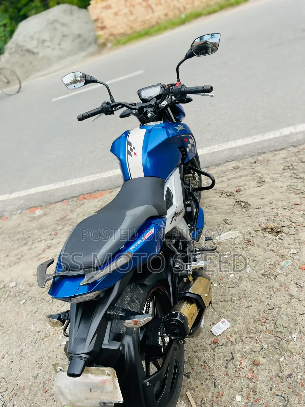 TVS Apache RTR 160 4V 2022 Blue