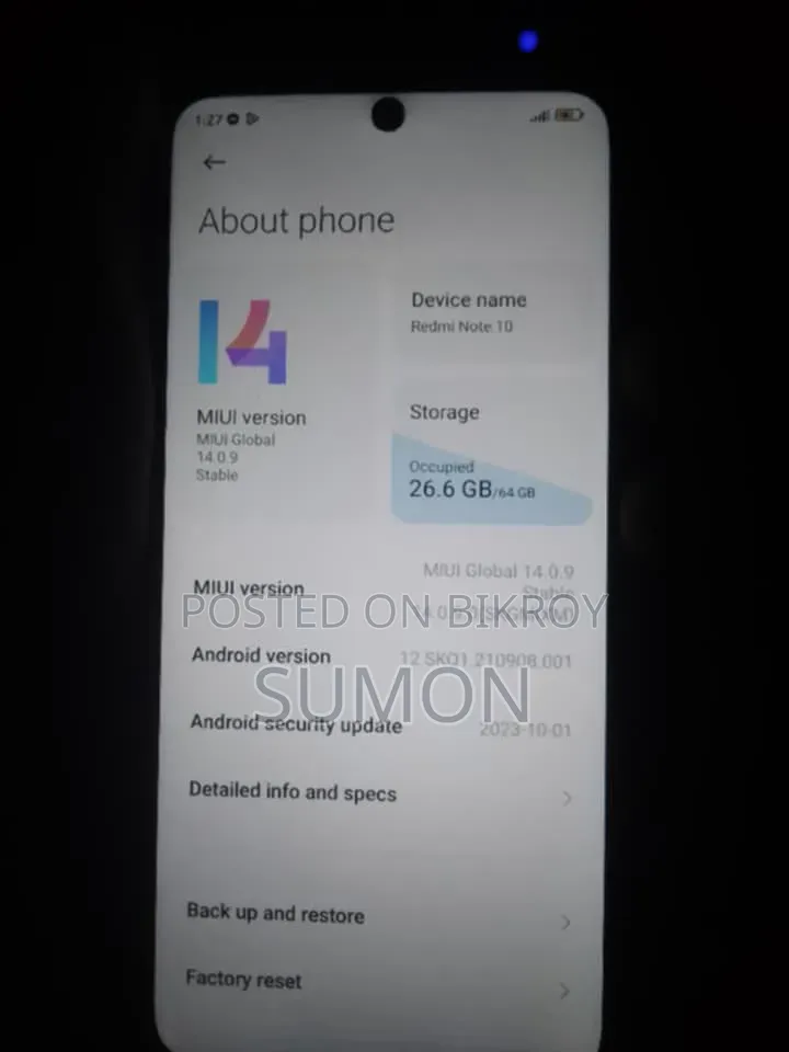Xiaomi Redmi Note 10 64 GB Black