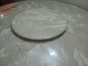 মার্বেল রাউন্ড ডাইনিং টেবিল ও চেয়ার