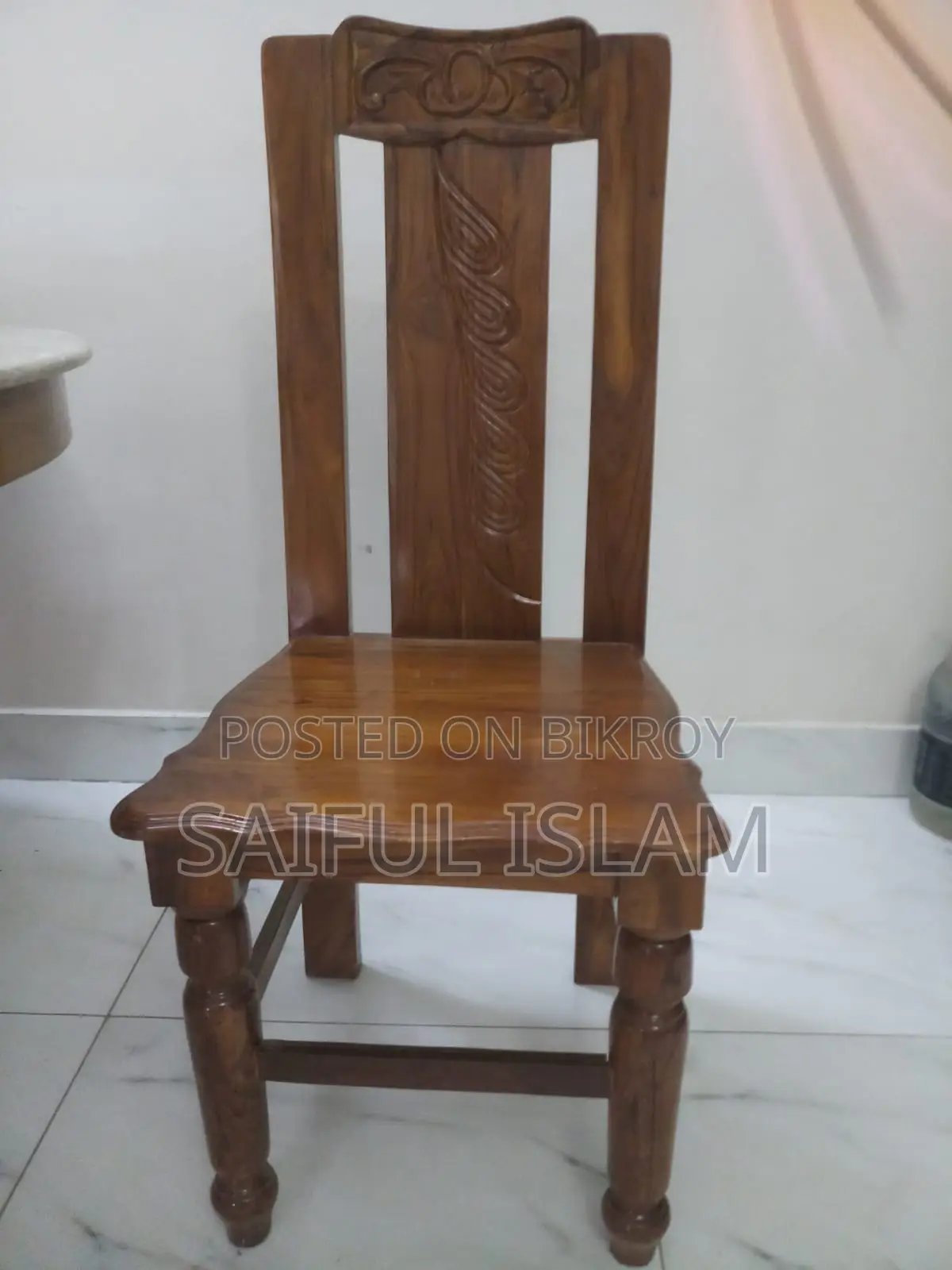 মার্বেল রাউন্ড ডাইনিং টেবিল ও চেয়ার