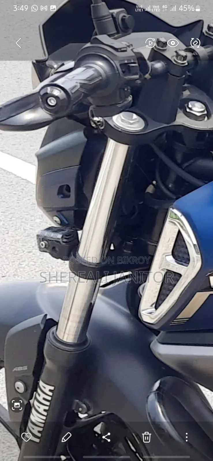 Yamaha FZS V3 2020 Blue