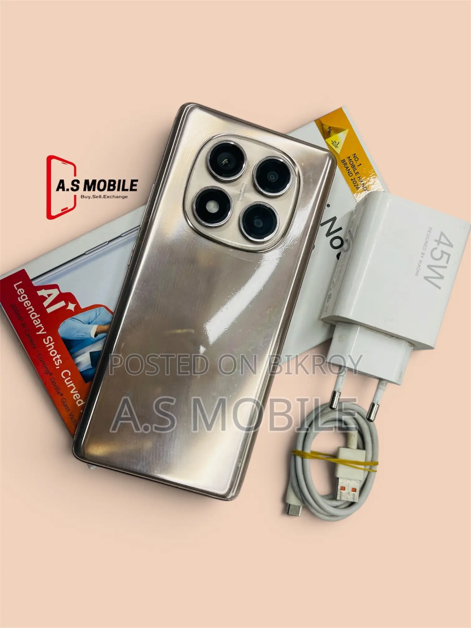 শাওমি রেডমি নোট ১৪ প্রো ২৫৬ জিবি গোল্ড