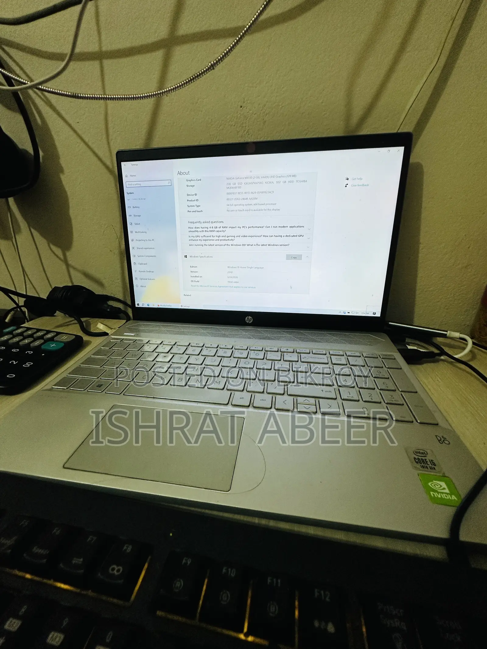 Laptop HP Pavilion 15 4GB Intel Core I5 HDD+SSD 1T