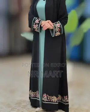 Nakshi Pata Embroidered Burqa | Full Set