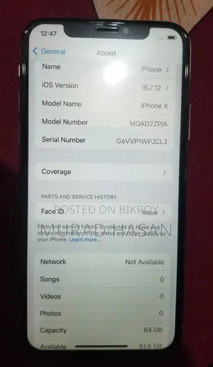 Apple iPhone X 64 GB White