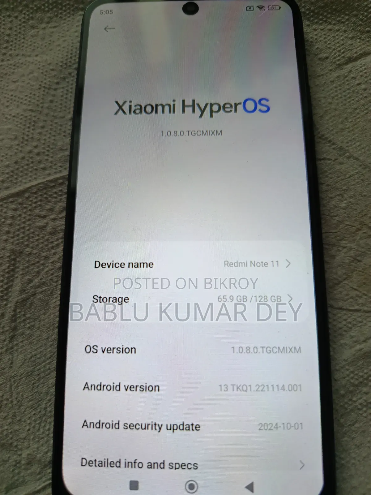Xiaomi Redmi Note 11 128 GB Blue
