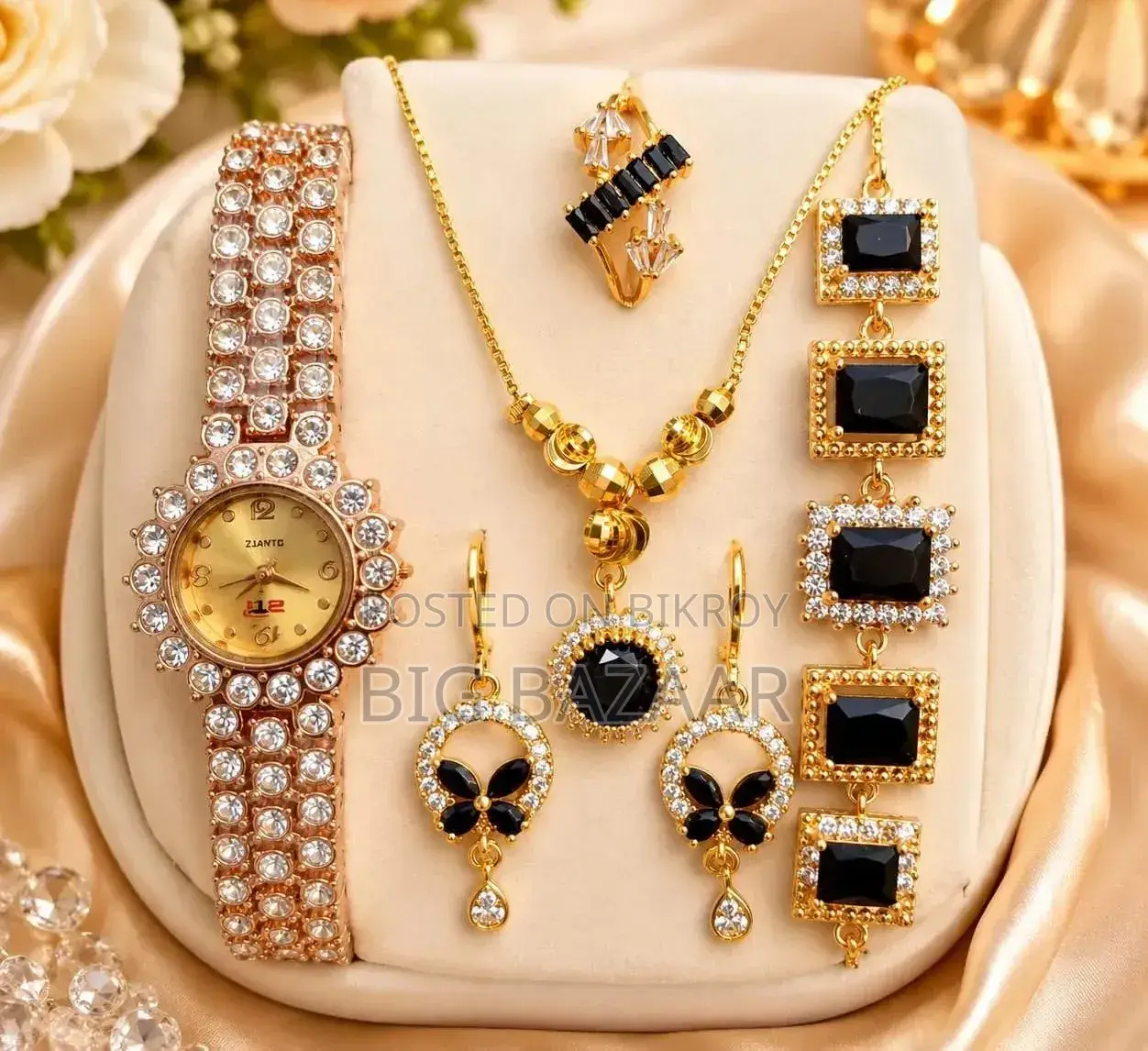 Exclusive Jewelry and Watch Combo Set