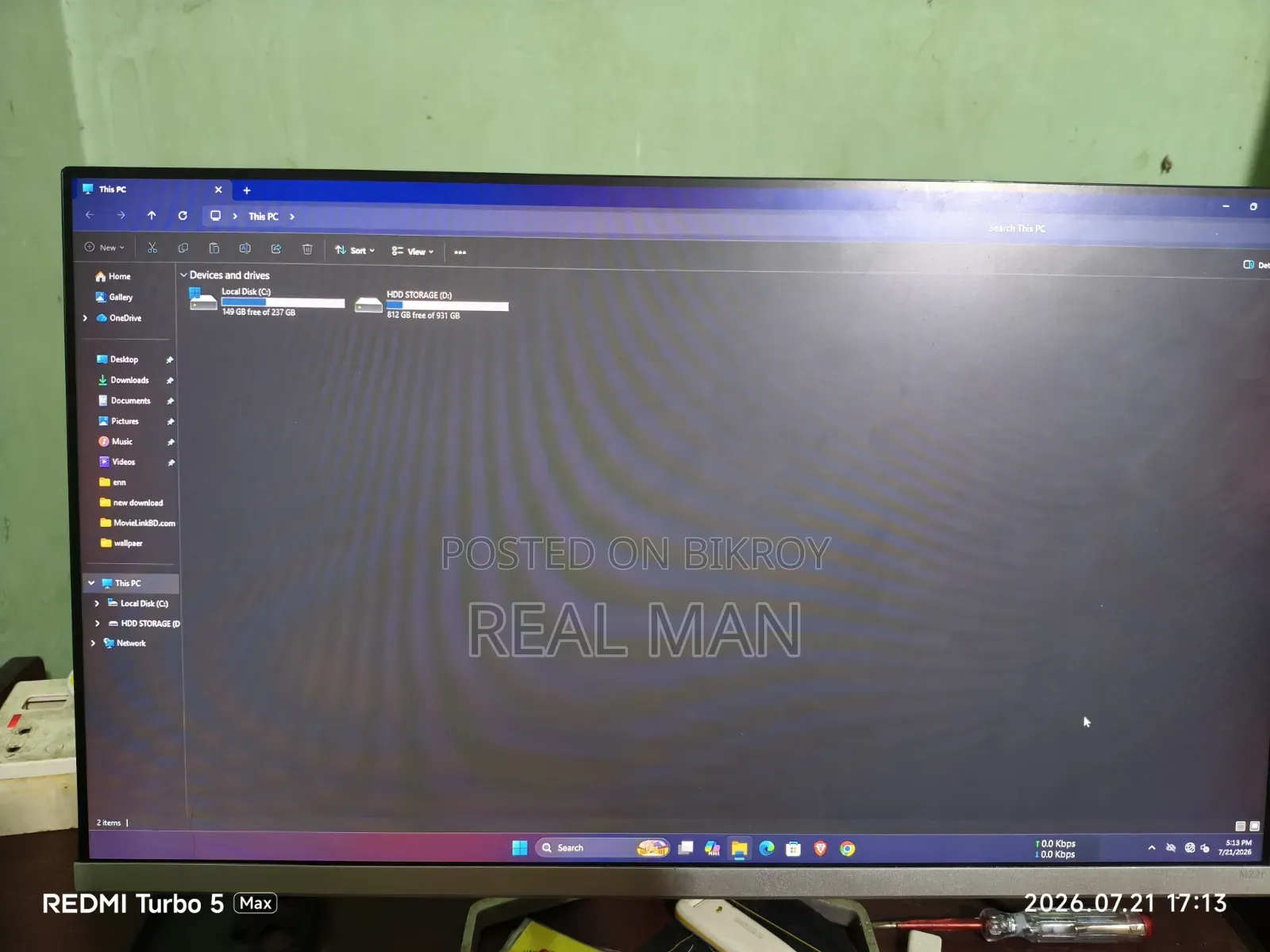 Desktop Computer HP 200 G4 16GB AMD Ryzen 5 SSHD+SSD 1T