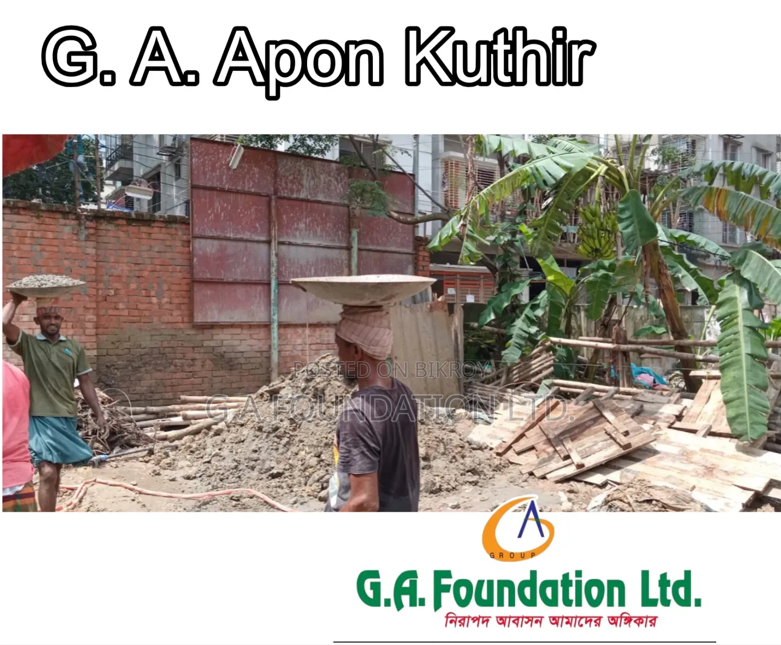 3-Bedroom Apartment in G.A. Apon Kuthir, Mirpur for Sale