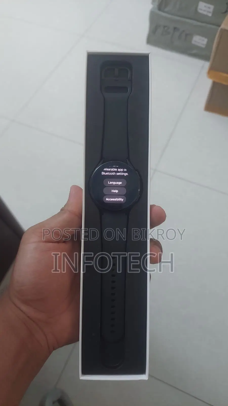 Samsung Galaxy Watch 4 R870 44mm Smartwatch Amoled Display Black Used