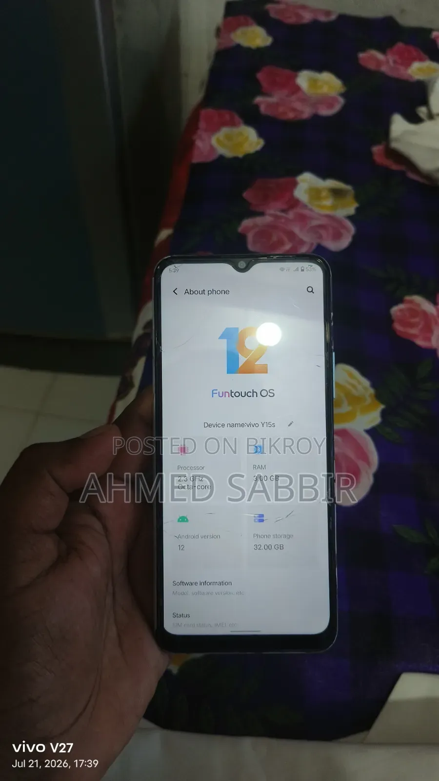 Vivo Y15S 32 GB Blue