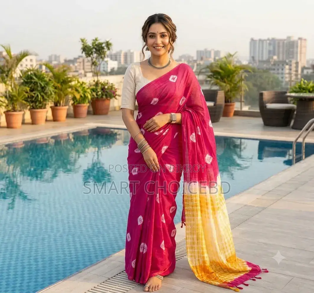 প্রিমিয়াম কোয়ালিটি সম্পূর্ণ বাটিক সিল্কের শাড়ি