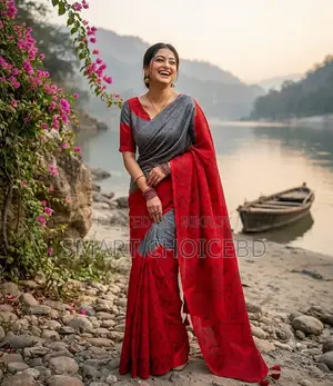 প্রিমিয়াম কোয়ালিটি সম্পূর্ণ বাটিক সিল্কের শাড়ি