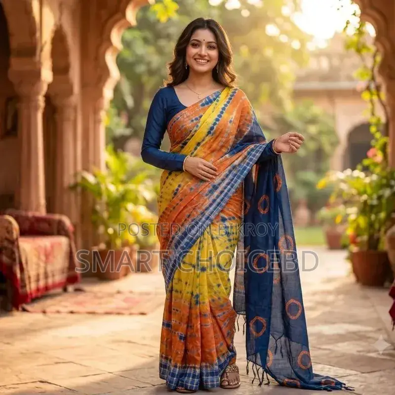 প্রিমিয়াম কোয়ালিটি সম্পূর্ণ বাটিক সিল্কের শাড়ি