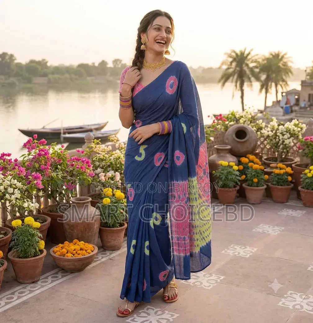 প্রিমিয়াম কোয়ালিটি সম্পূর্ণ বাটিক সিল্কের শাড়ি