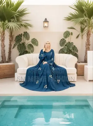 Leaf Embroidery Burqa Full Set