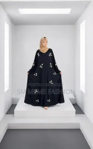 Leaf Embroidery Burqa Full Set