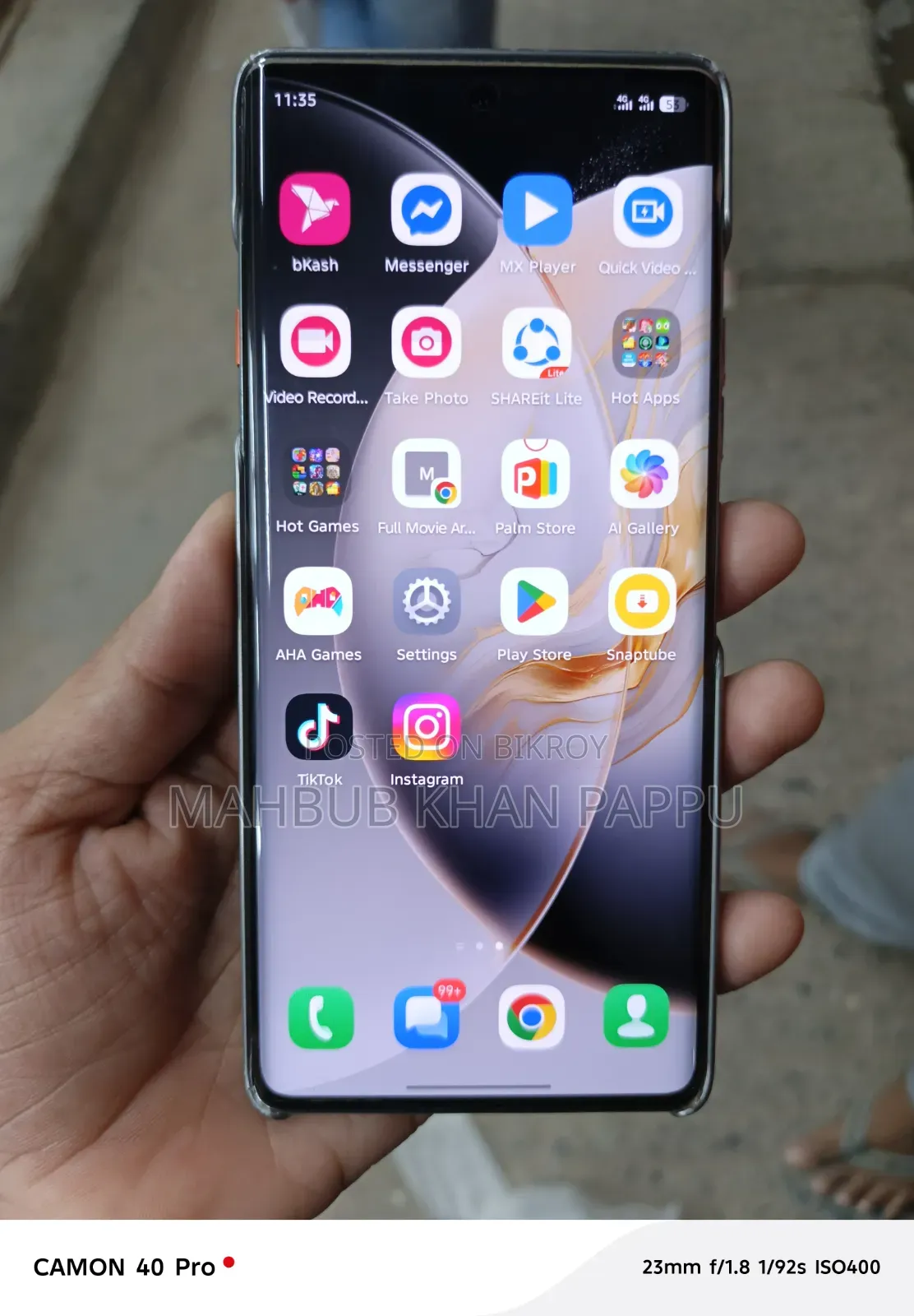 Tecno Camon 40 256 GB Gray