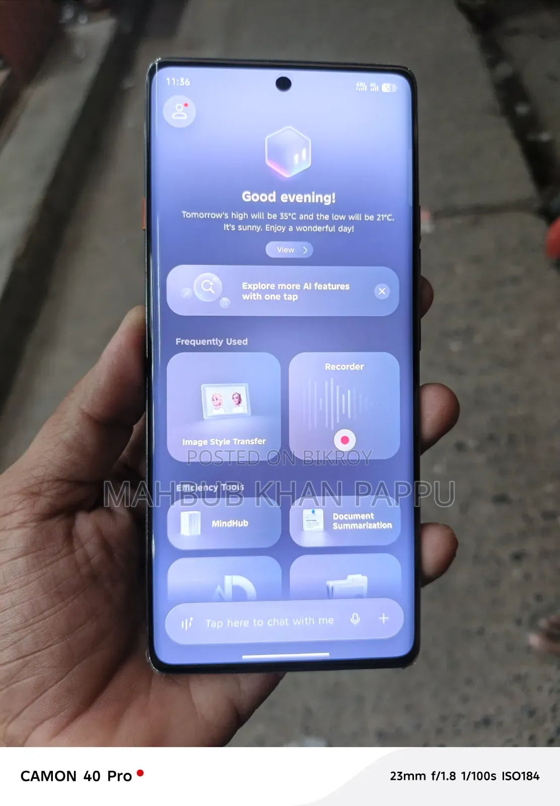 Tecno Camon 40 256 GB Gray
