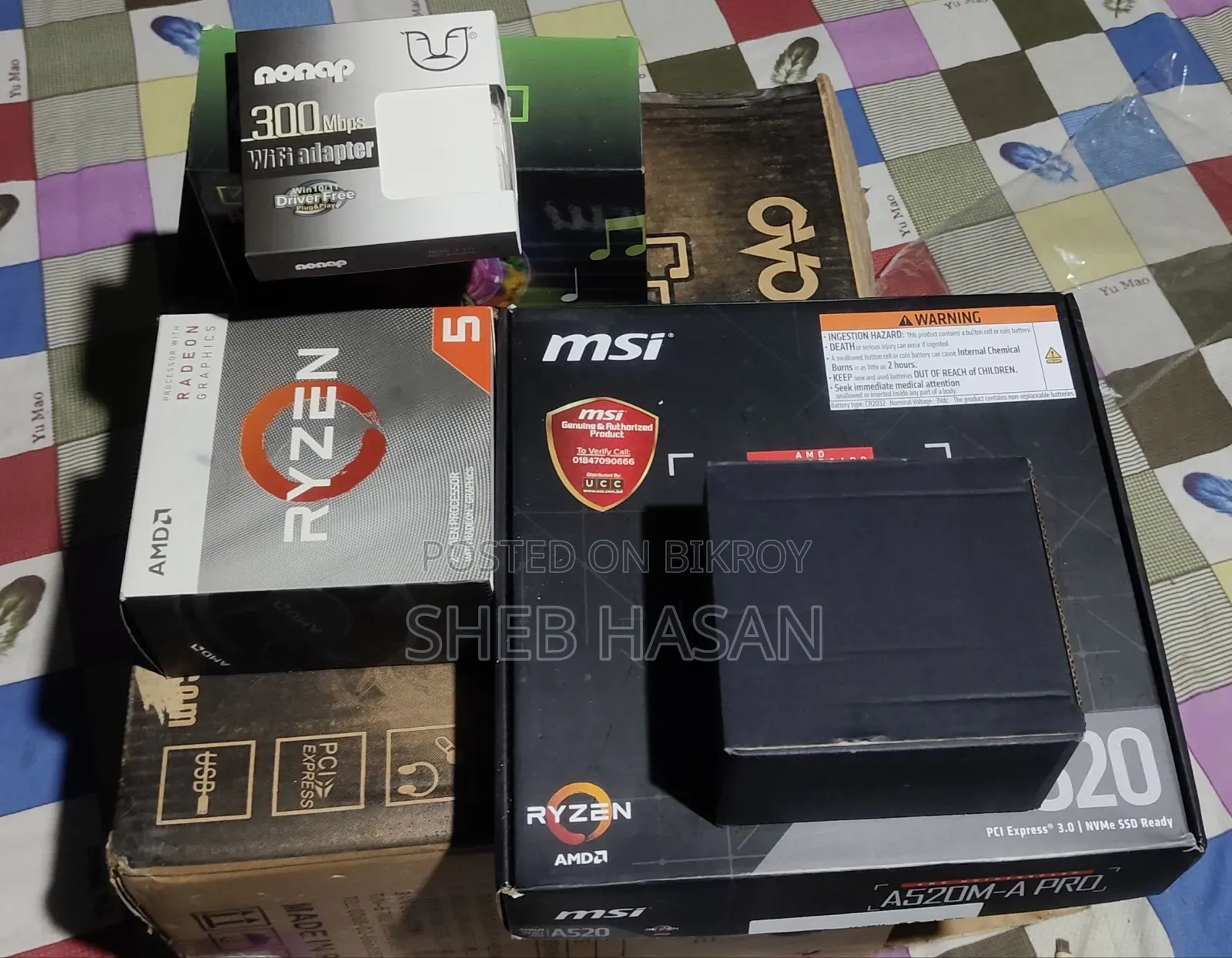 Desktop Computer MSI Model 8GB AMD Ryzen 5 SSD 256GB