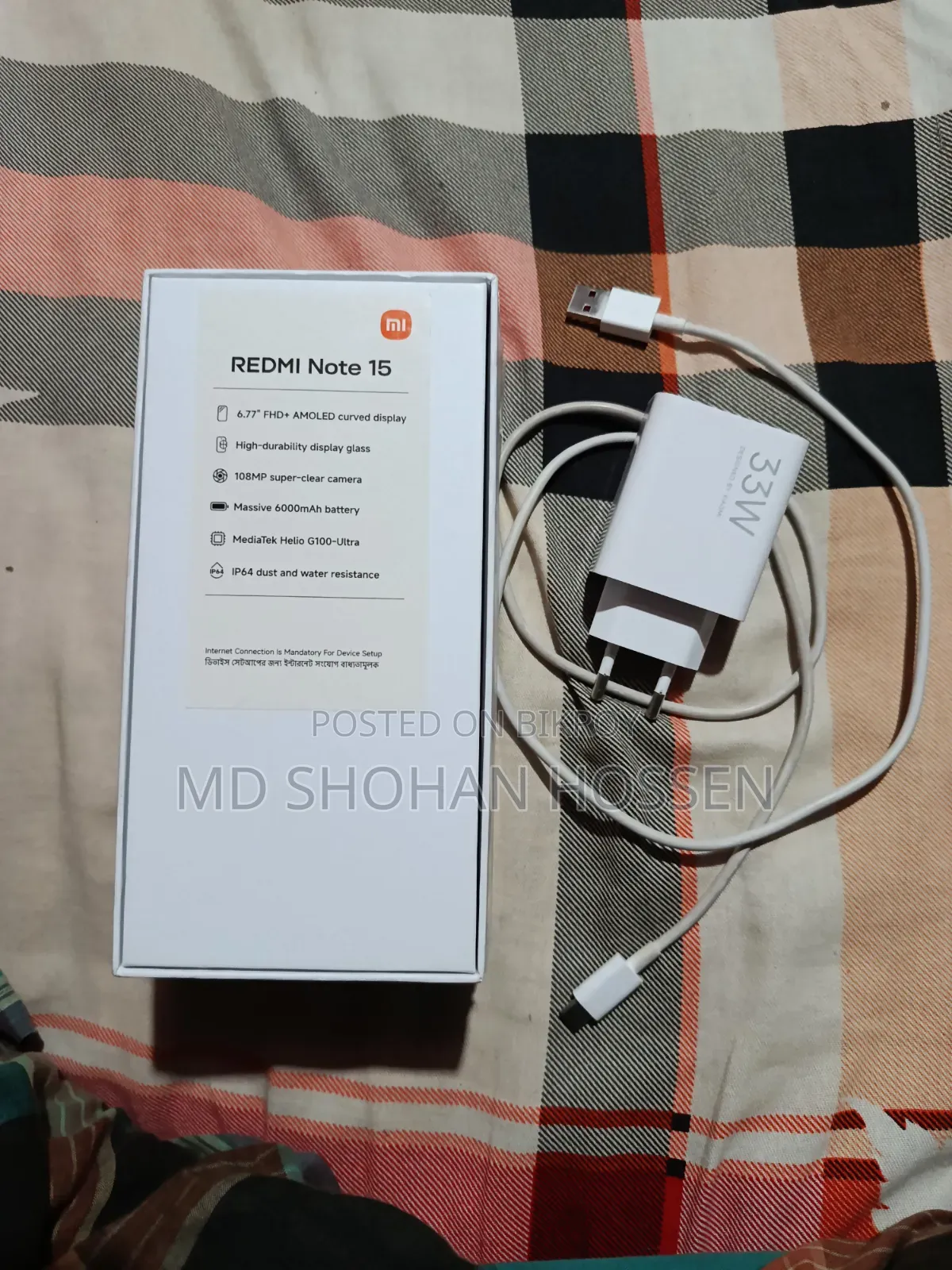 New Xiaomi Redmi Note 15 128 GB Black