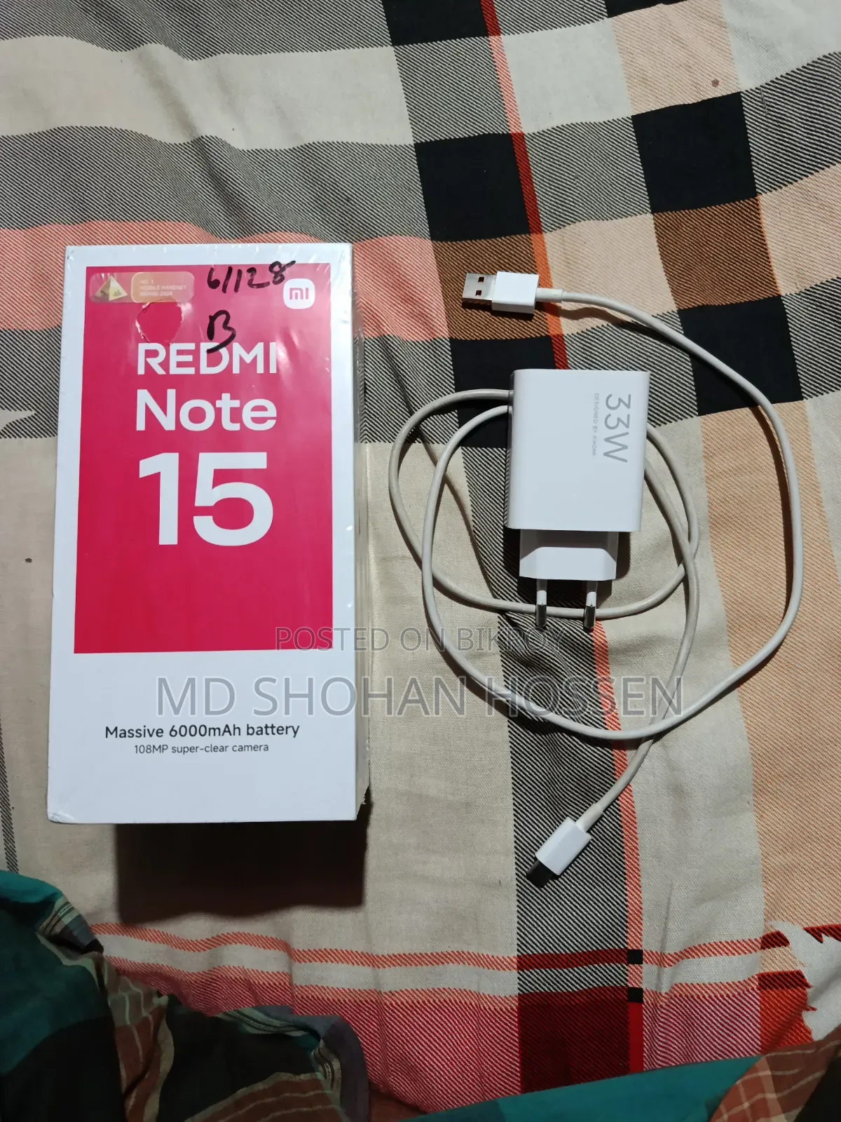 New Xiaomi Redmi Note 15 128 GB Black