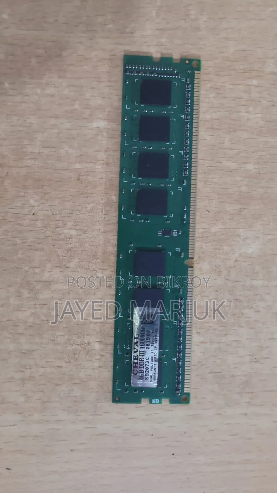 DDR 3 4GB RAM 1600 MHz