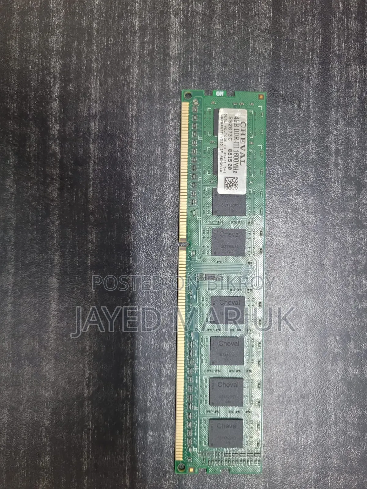 DDR 3 4GB RAM 1600 MHz