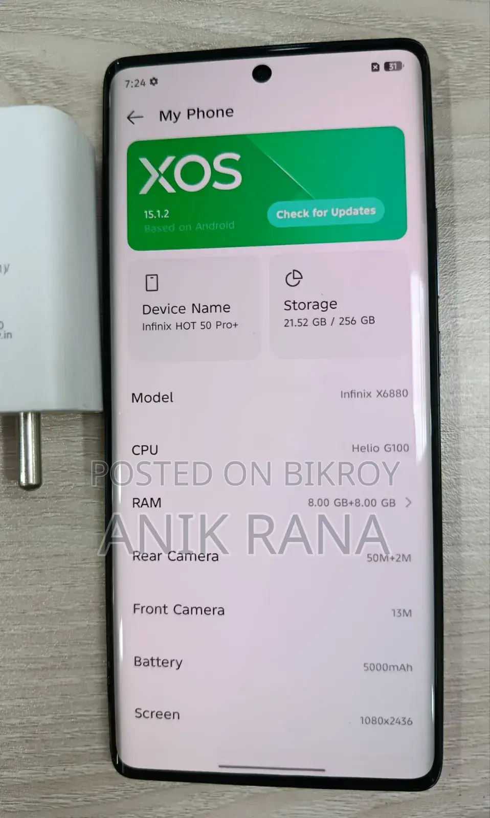 Infinix Hot 60 Pro+ 256 GB Blue