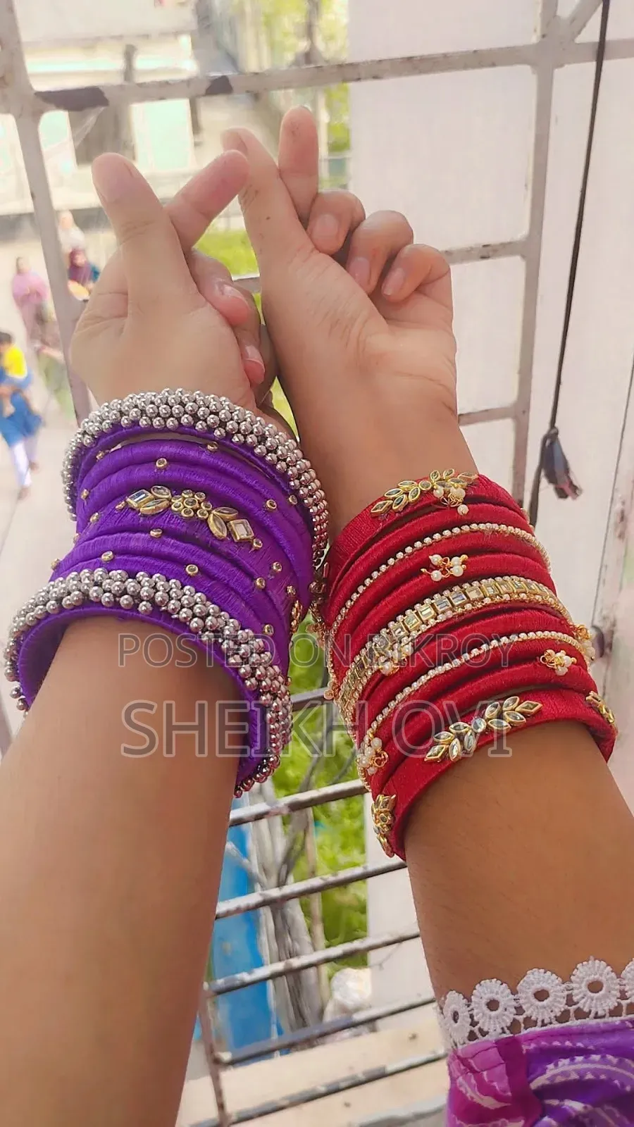 Handmade Silk Bangles with Love