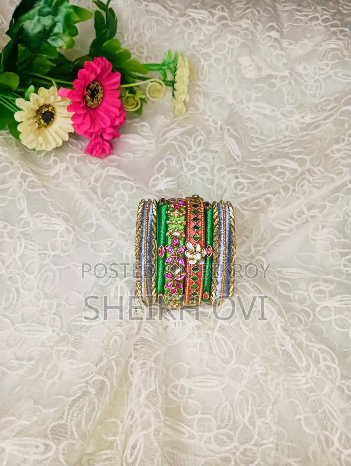 Handmade Silk Bangles with Love