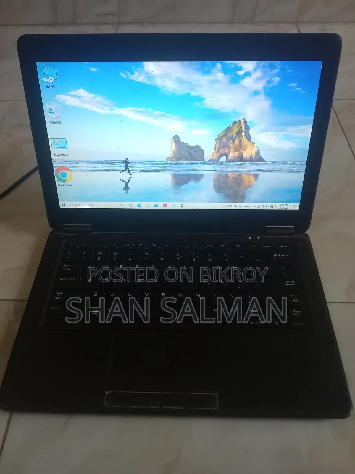 ল্যাপটপ ডেল ল্যাটিটিউড E7270 ৮জিবি ইন্টেল কোর আই৫ এসএসডি ২৫৬জিবি