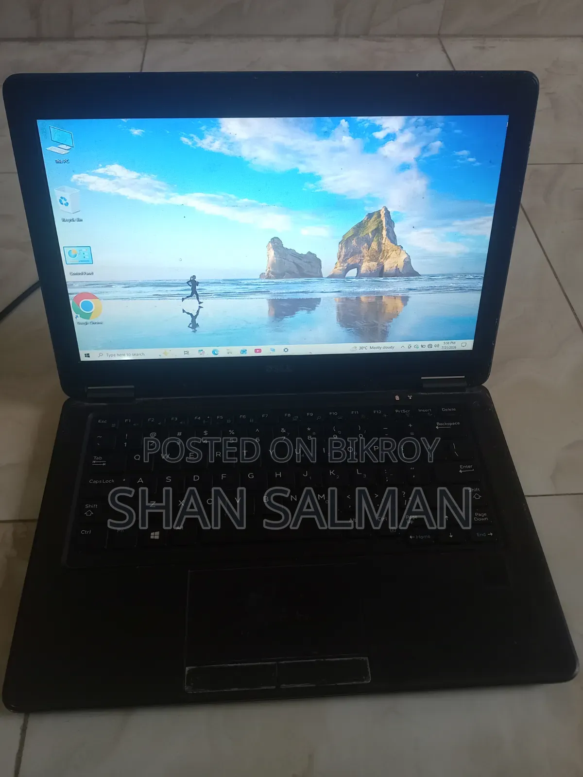 ল্যাপটপ ডেল ল্যাটিটিউড E7270 ৮জিবি ইন্টেল কোর আই৫ এসএসডি ২৫৬জিবি