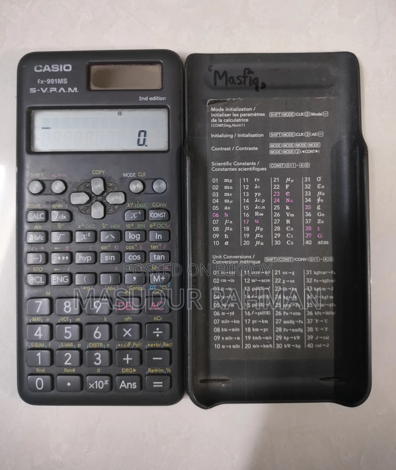 Used Scientific Calculator ( Fx-991ms) Real