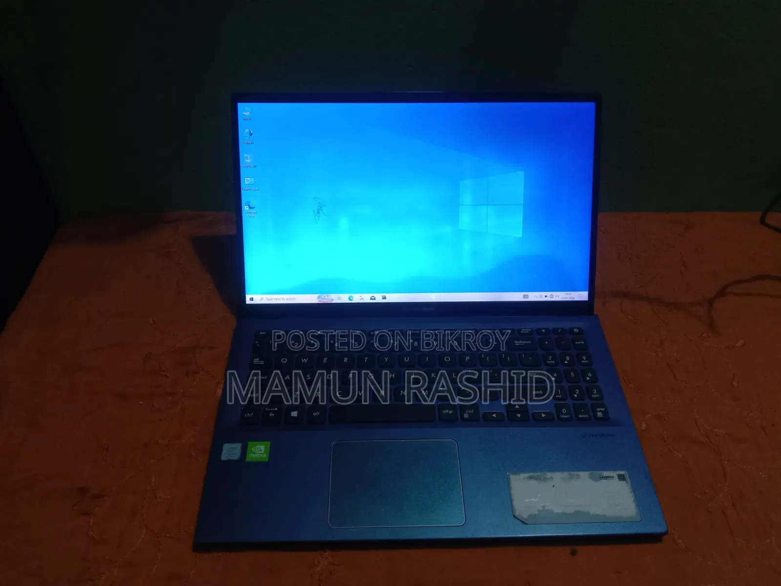 ল্যাপটপ ASUS Vivobook 15 8GB Intel Core I5 HDD+SSD 1T